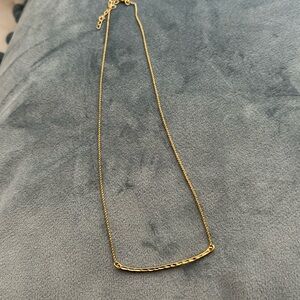 Gold costume jewelry necklace